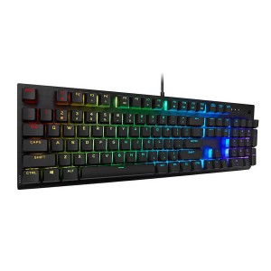 کیبورد گیمینگ مکانیکال با سیم کورسیر مدل  K60 RGB PRO CHERRY VIOLA